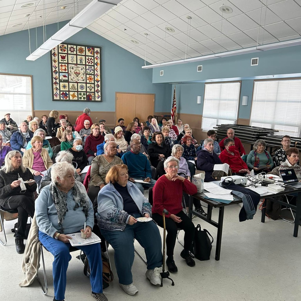 Enthusiastic participants at a community program